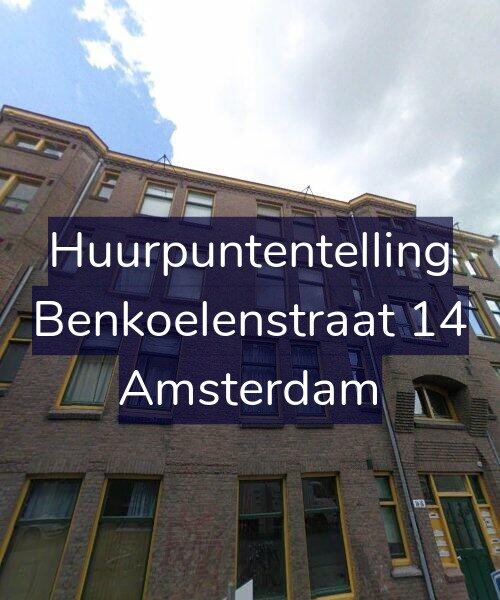 Foto gevel Huurpuntentelling voor Benkoelenstraat 14, Amsterdam