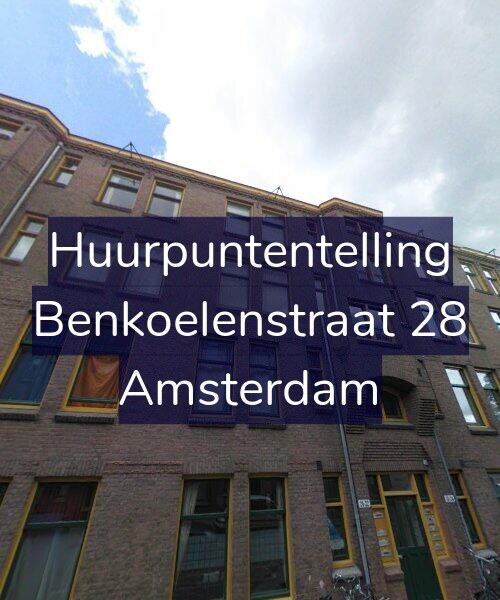 Foto gevel Huurpuntentelling voor Benkoelenstraat 28, Amsterdam