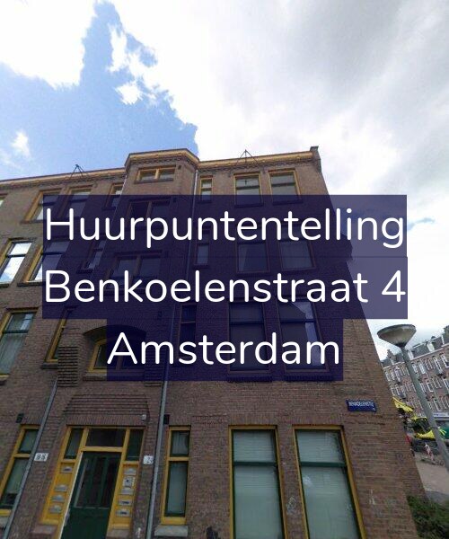 Foto gevel Huurpuntentelling voor Benkoelenstraat 4, Amsterdam
