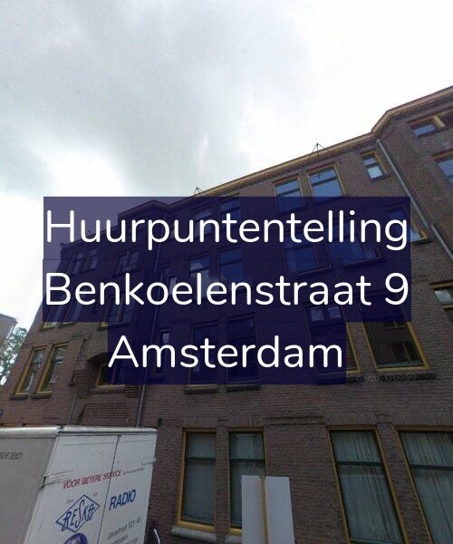 Foto gevel Huurpuntentelling voor Benkoelenstraat 9, Amsterdam