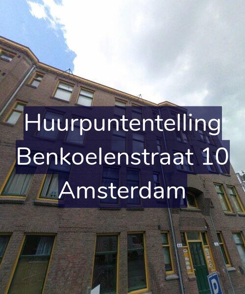 Foto gevel Huurpuntentelling voor Benkoelenstraat 10, Amsterdam