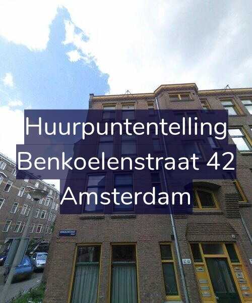 Foto gevel Huurpuntentelling voor Benkoelenstraat 42, Amsterdam