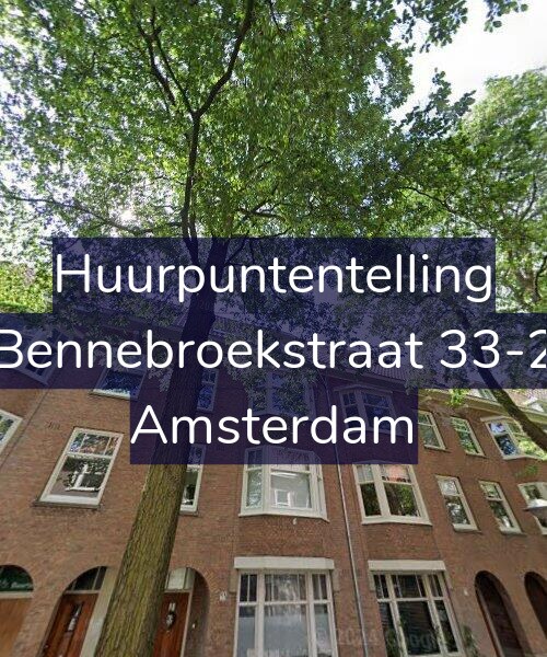 Foto gevel Huurpuntentelling voor Bennebroekstraat 33-2, Amsterdam