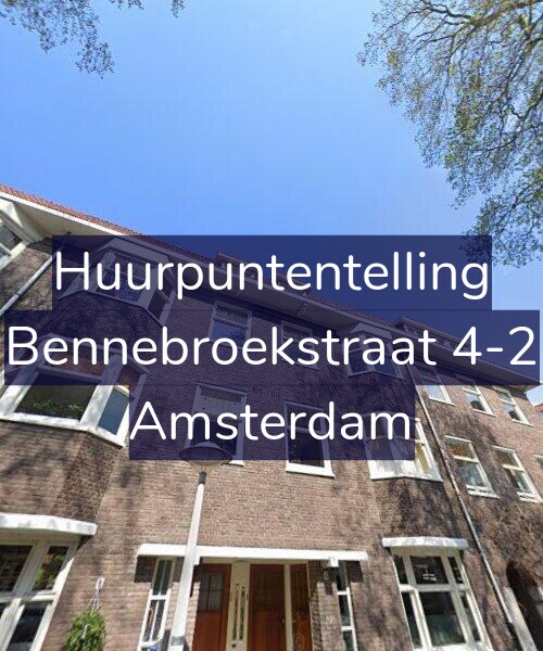 Foto gevel Huurpuntentelling voor Bennebroekstraat 4-2, Amsterdam