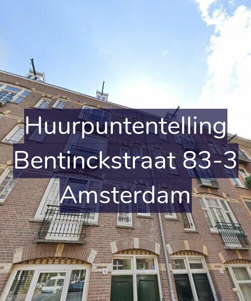 Foto gevel Huurpuntentelling voor Bentinckstraat 83-3, Amsterdam