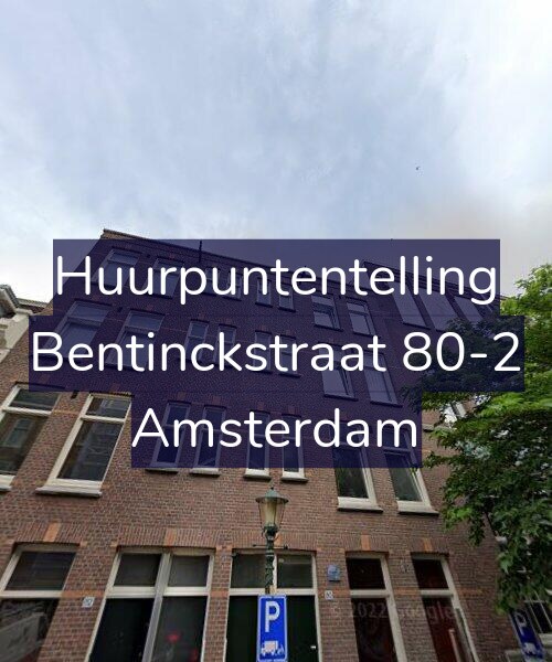 Foto gevel Huurpuntentelling voor Bentinckstraat 80-2, Amsterdam