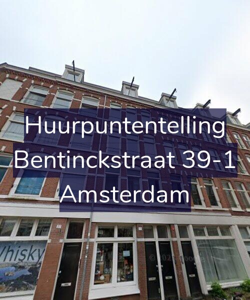 Foto gevel Huurpuntentelling voor Bentinckstraat 39-1, Amsterdam