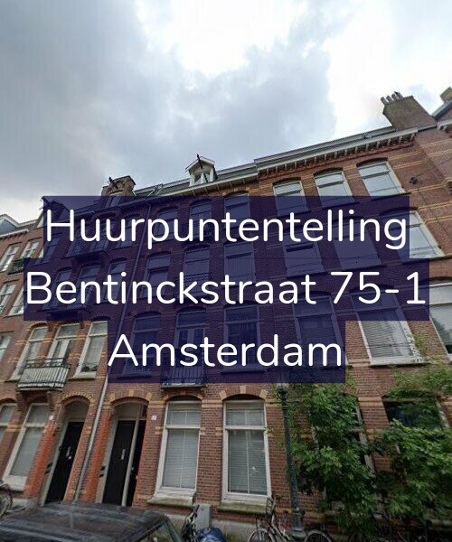 Foto gevel Huurpuntentelling voor Bentinckstraat 75-1, Amsterdam