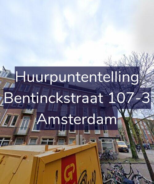 Foto gevel Huurpuntentelling voor Bentinckstraat 107-3, Amsterdam