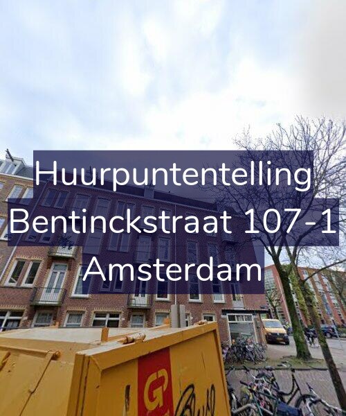 Foto gevel Huurpuntentelling voor Bentinckstraat 107-1, Amsterdam