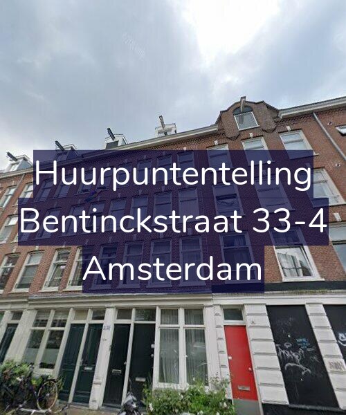 Foto gevel Huurpuntentelling voor Bentinckstraat 33-4, Amsterdam
