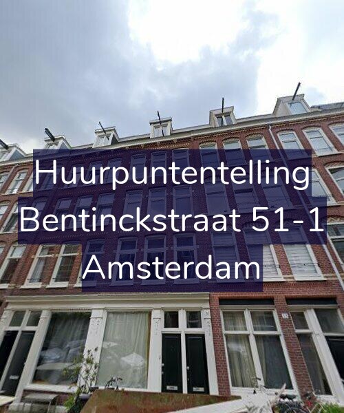 Foto gevel Huurpuntentelling voor Bentinckstraat 51-1, Amsterdam