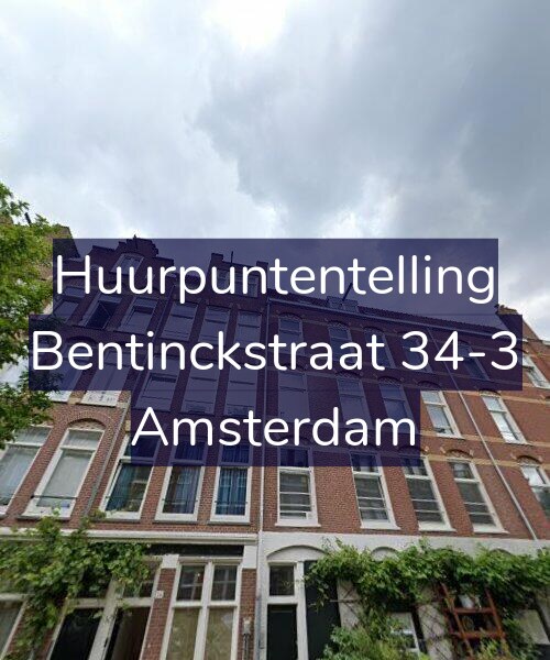 Foto gevel Huurpuntentelling voor Bentinckstraat 34-3, Amsterdam