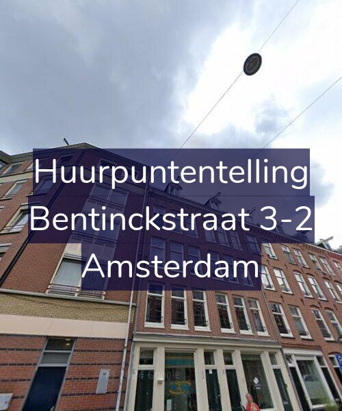 Foto gevel Huurpuntentelling voor Bentinckstraat 3-2, Amsterdam