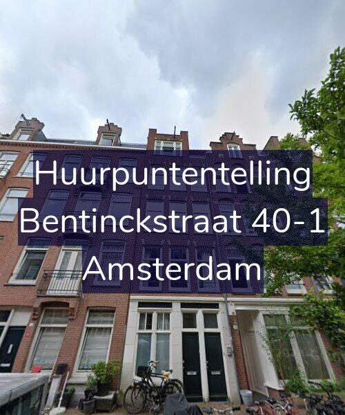 Foto gevel Huurpuntentelling voor Bentinckstraat 40-1, Amsterdam