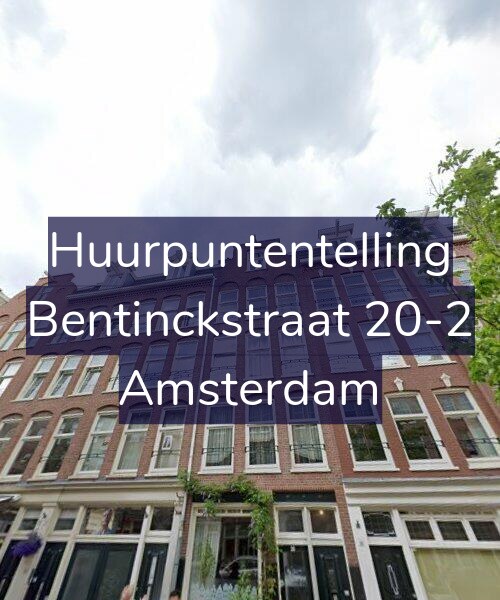 Foto gevel Huurpuntentelling voor Bentinckstraat 20-2, Amsterdam