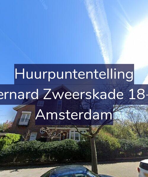 Foto gevel Huurpuntentelling voor Bernard Zweerskade 18-A, Amsterdam