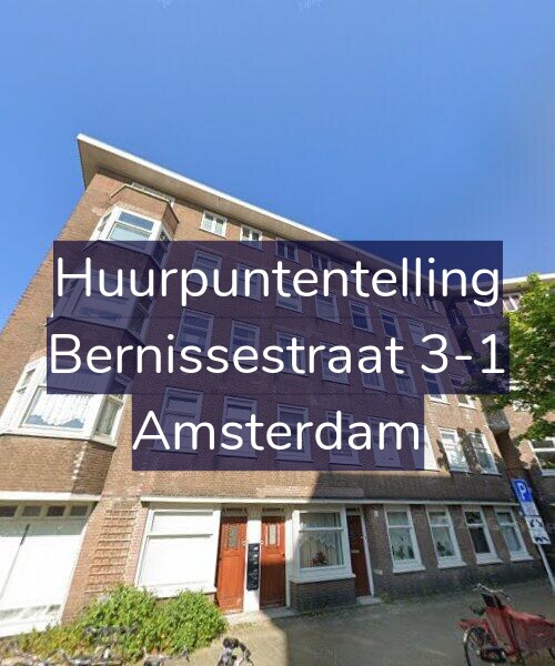 Foto gevel Huurpuntentelling voor Bernissestraat 3-1, Amsterdam
