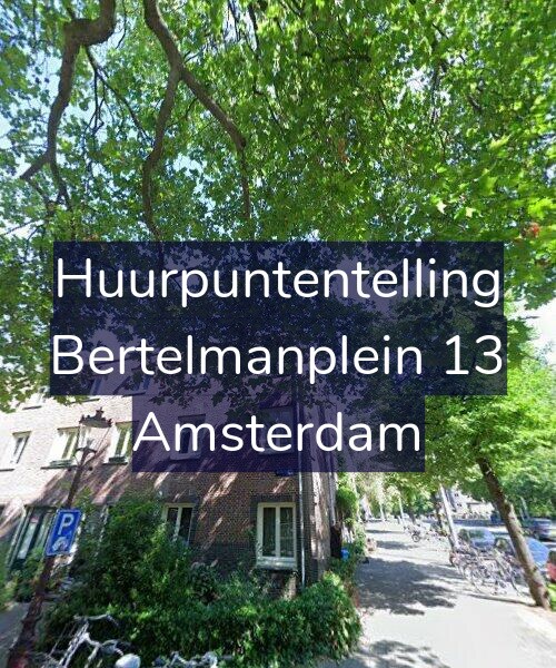Foto gevel Huurpuntentelling voor Bertelmanplein 13, Amsterdam