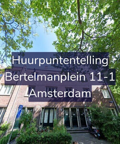 Foto gevel Huurpuntentelling voor Bertelmanplein 11-1, Amsterdam