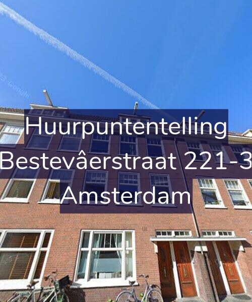 Foto gevel Huurpuntentelling voor Bestevâerstraat 221-3, Amsterdam