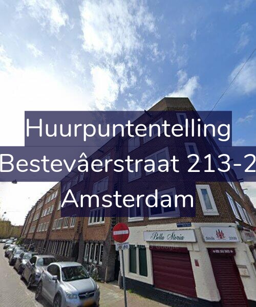 Foto gevel Huurpuntentelling voor Bestevâerstraat 213-2, Amsterdam