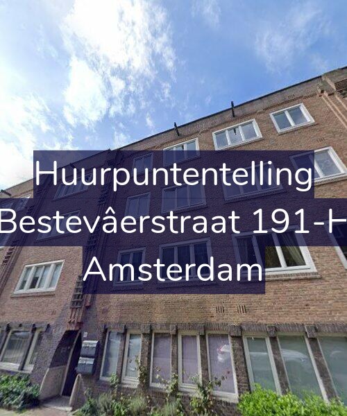 Foto gevel Huurpuntentelling voor Bestevâerstraat 191-H, Amsterdam