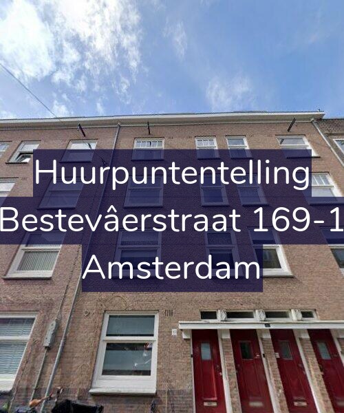 Foto gevel Huurpuntentelling voor Bestevâerstraat 169-1, Amsterdam