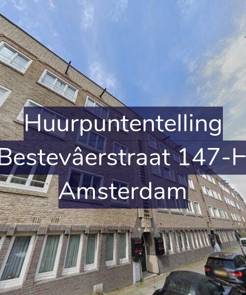 Foto gevel Huurpuntentelling voor Bestevâerstraat 147-H, Amsterdam