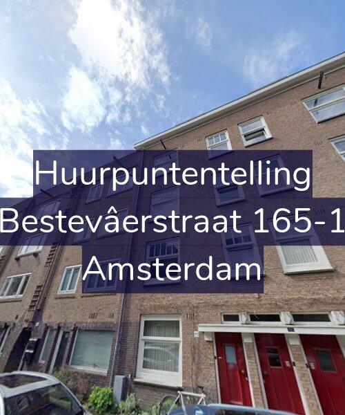 Foto gevel Huurpuntentelling voor Bestevâerstraat 165-1, Amsterdam