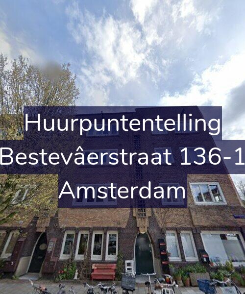 Foto gevel Huurpuntentelling voor Bestevâerstraat 136-1, Amsterdam
