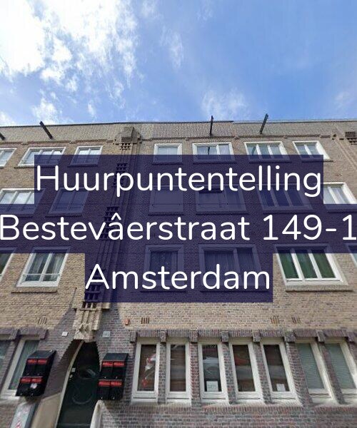 Foto gevel Huurpuntentelling voor Bestevâerstraat 149-1, Amsterdam