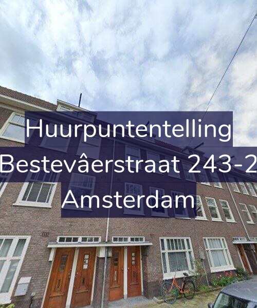 Foto gevel Huurpuntentelling voor Bestevâerstraat 243-2, Amsterdam