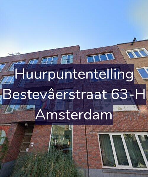 Foto gevel Huurpuntentelling voor Bestevâerstraat 63-H, Amsterdam