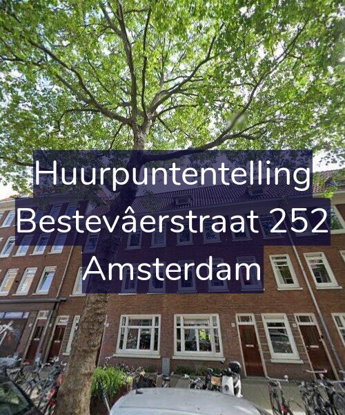 Foto gevel Huurpuntentelling voor Bestevâerstraat 252, Amsterdam