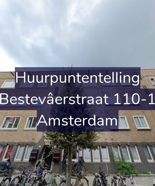 Foto gevel Huurpuntentelling voor Bestevâerstraat 110-1, Amsterdam
