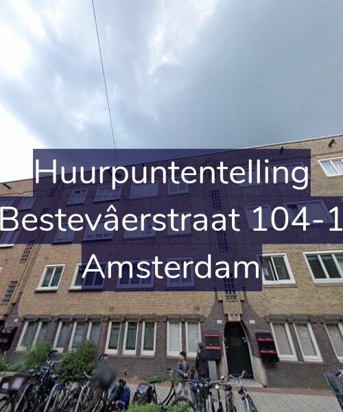 Foto gevel Huurpuntentelling voor Bestevâerstraat 104-1, Amsterdam