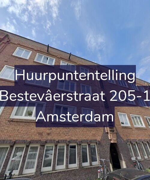 Foto gevel Huurpuntentelling voor Bestevâerstraat 205-1, Amsterdam