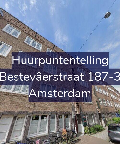 Foto gevel Huurpuntentelling voor Bestevâerstraat 187-3, Amsterdam