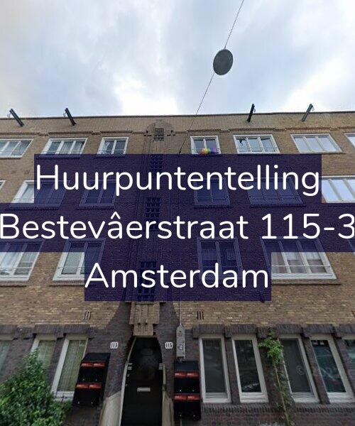 Foto gevel Huurpuntentelling voor Bestevâerstraat 115-3, Amsterdam