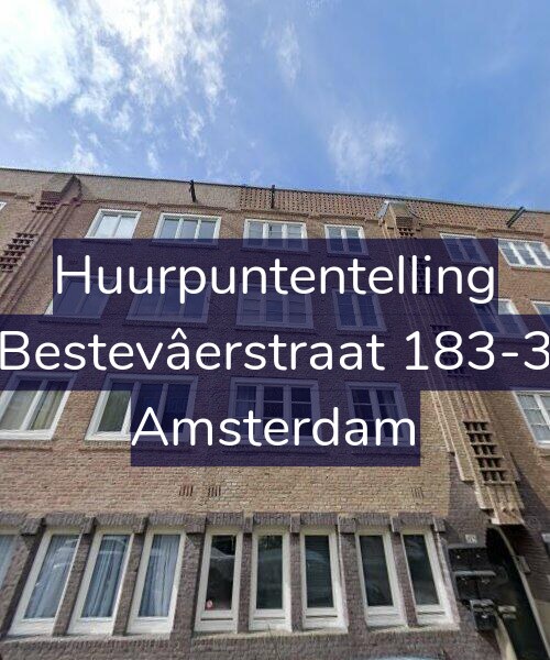 Foto gevel Huurpuntentelling voor Bestevâerstraat 183-3, Amsterdam