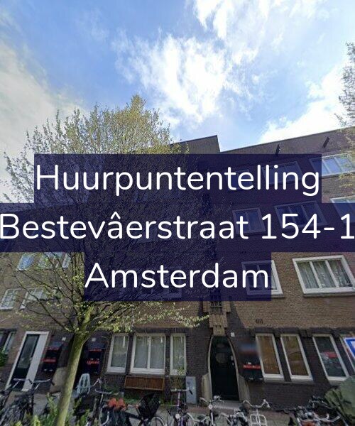 Foto gevel Huurpuntentelling voor Bestevâerstraat 154-1, Amsterdam