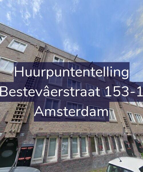 Foto gevel Huurpuntentelling voor Bestevâerstraat 153-1, Amsterdam