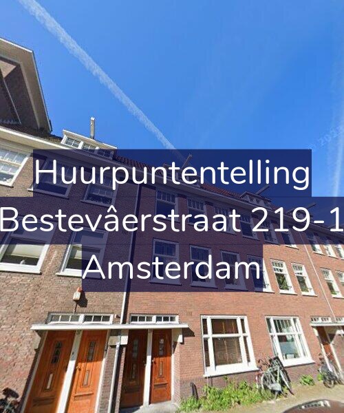 Foto gevel Huurpuntentelling voor Bestevâerstraat 219-1, Amsterdam