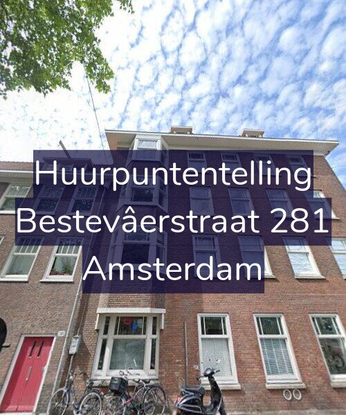 Foto gevel Huurpuntentelling voor Bestevâerstraat 281, Amsterdam