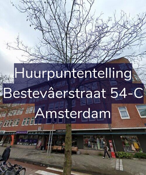 Foto gevel Huurpuntentelling voor Bestevâerstraat 54-C, Amsterdam