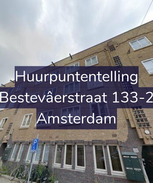 Foto gevel Huurpuntentelling voor Bestevâerstraat 133-2, Amsterdam