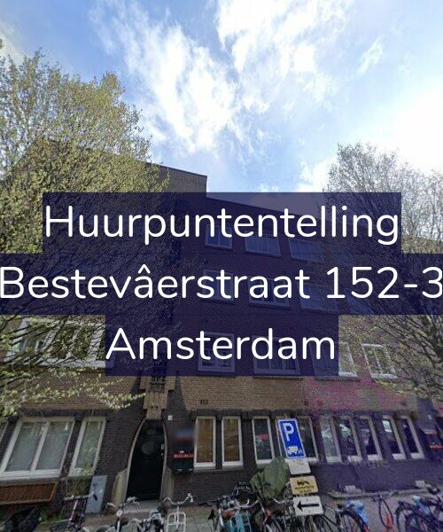 Foto gevel Huurpuntentelling voor Bestevâerstraat 152-3, Amsterdam
