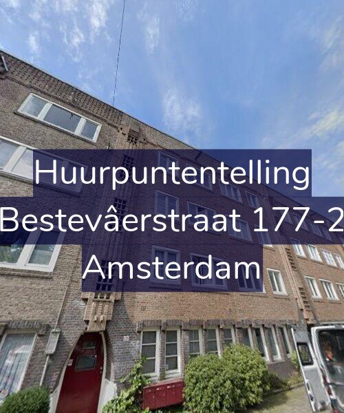 Foto gevel Huurpuntentelling voor Bestevâerstraat 177-2, Amsterdam