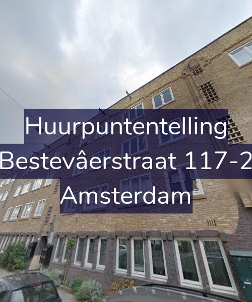Foto gevel Huurpuntentelling voor Bestevâerstraat 117-2, Amsterdam